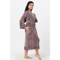 Dantelli İspanyol Kol Bambu Cotton Bayan Sabahlık