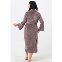 Dantelli İspanyol Kol Bambu Cotton Bayan Sabahlık