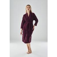 Eteği Jakarlı Niki Kadife Bambu Cotton Bayan Sabahlık